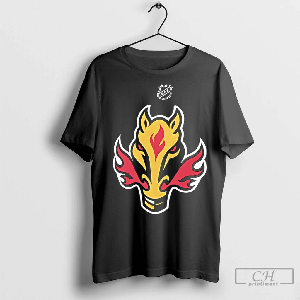 Premium Calgary Flames Alternate Logo - Adult & Kids T-Shirts, Sweatshirts & Hoodies apparel design preview 1