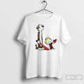 Premium Calvin And Hobbes Holding A Baseball Glove - Adult & Kids T-Shirts, Sweatshirts & Hoodies apparel design preview 1