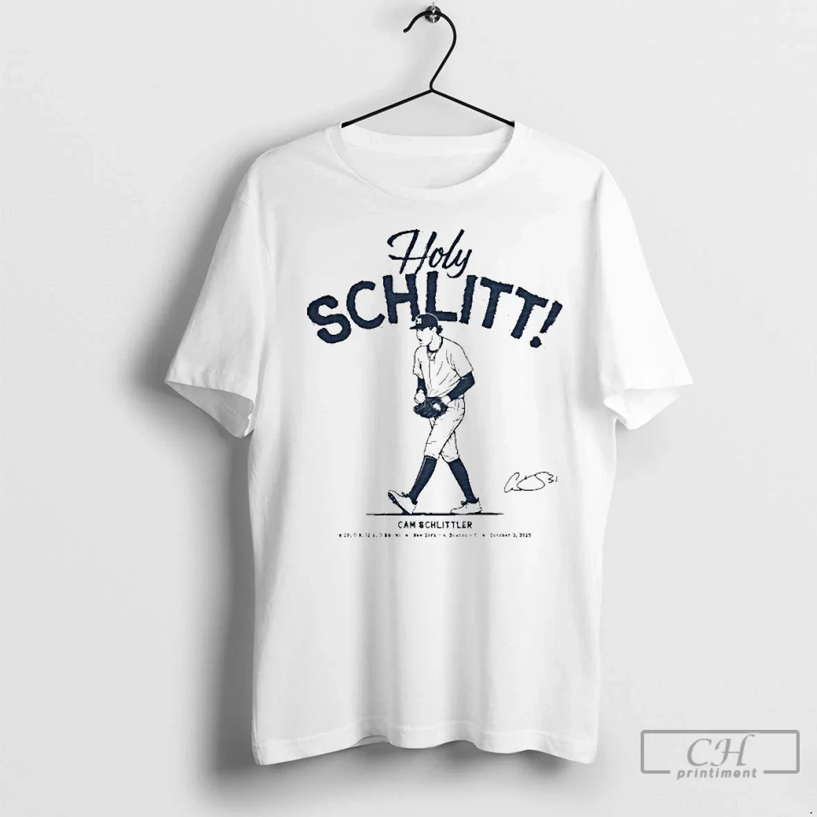 Premium Cam Schlittler Holy Schlitt - Adult & Kids T-Shirts, Sweatshirts & Hoodies apparel design preview 1