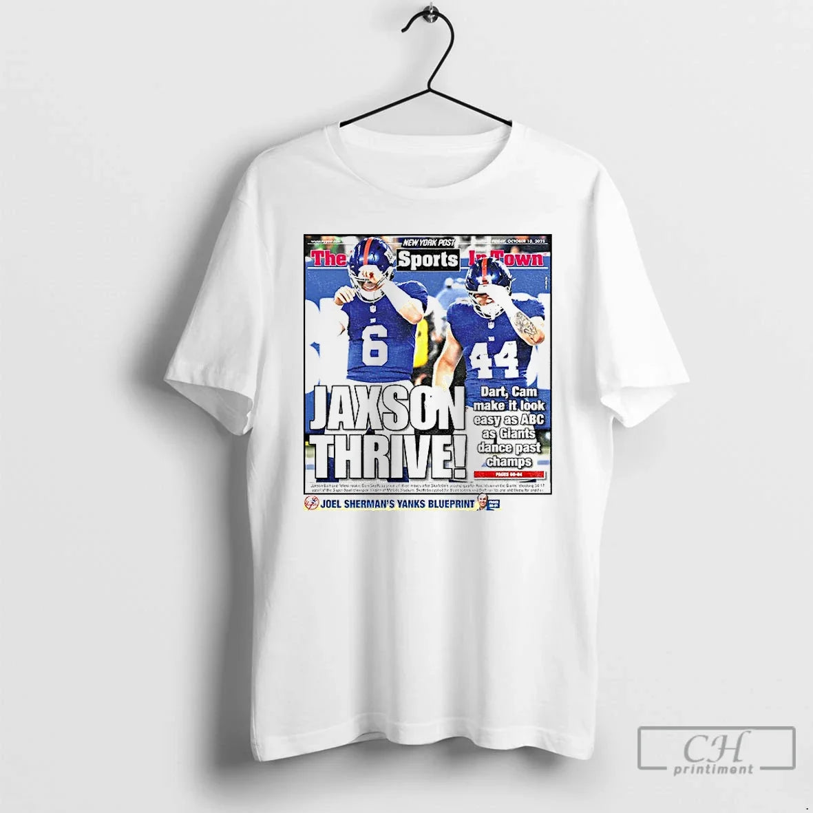 Premium Cam Skattebo The Sports In Town Jaxsoc Thrive - Adult & Kids T-Shirts, Sweatshirts & Hoodies apparel design preview 1