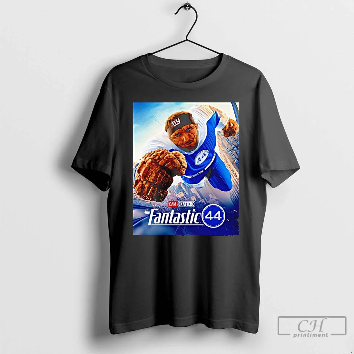 Premium Cam Skattebo X New York Giants The Fantastic - Adult & Kids T-Shirts, Sweatshirts & Hoodies apparel design preview 1