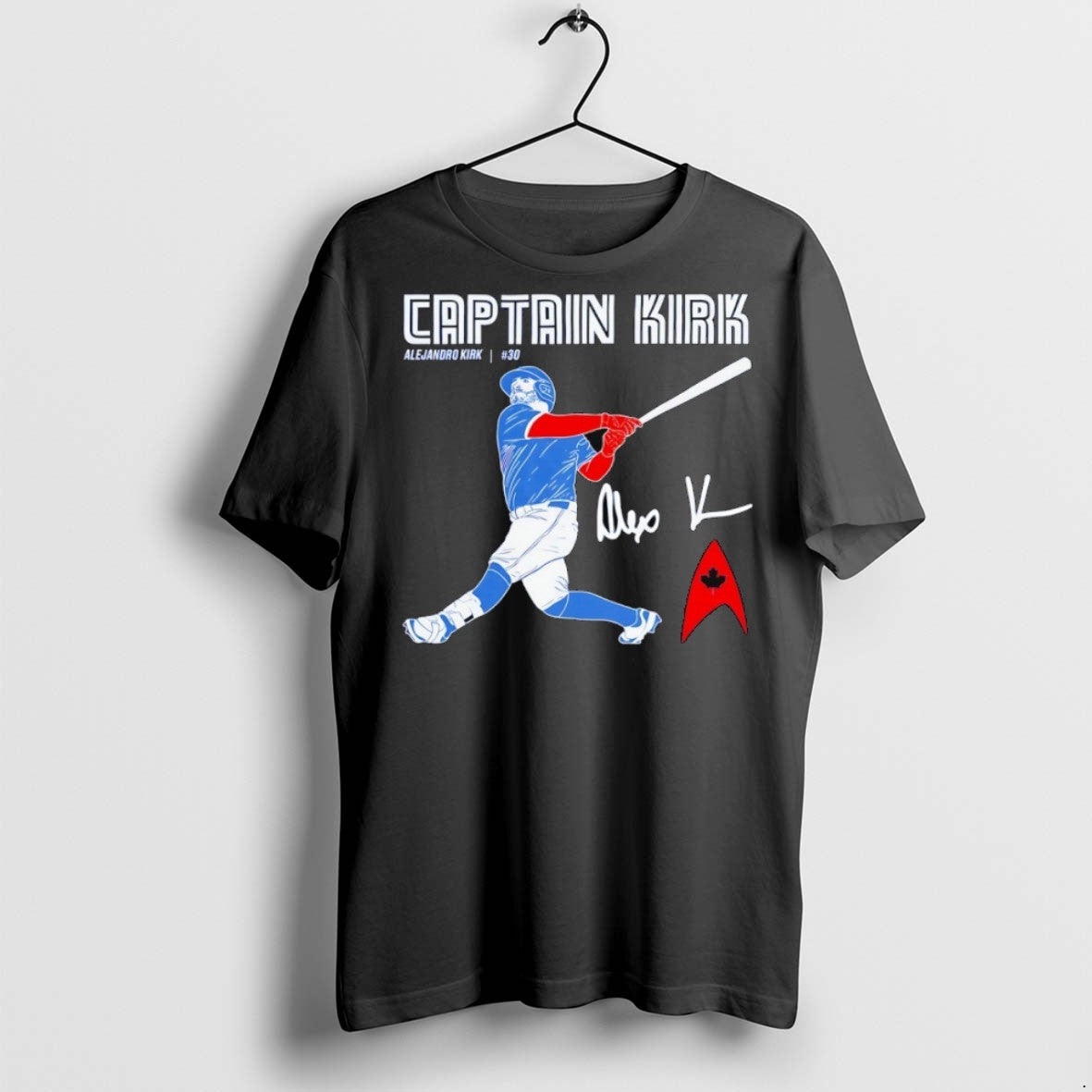 Premium Captain Kirk Toronto Blue Jays Alejandro 30 - Adult & Kids T-Shirts, Sweatshirts & Hoodies apparel design preview 1