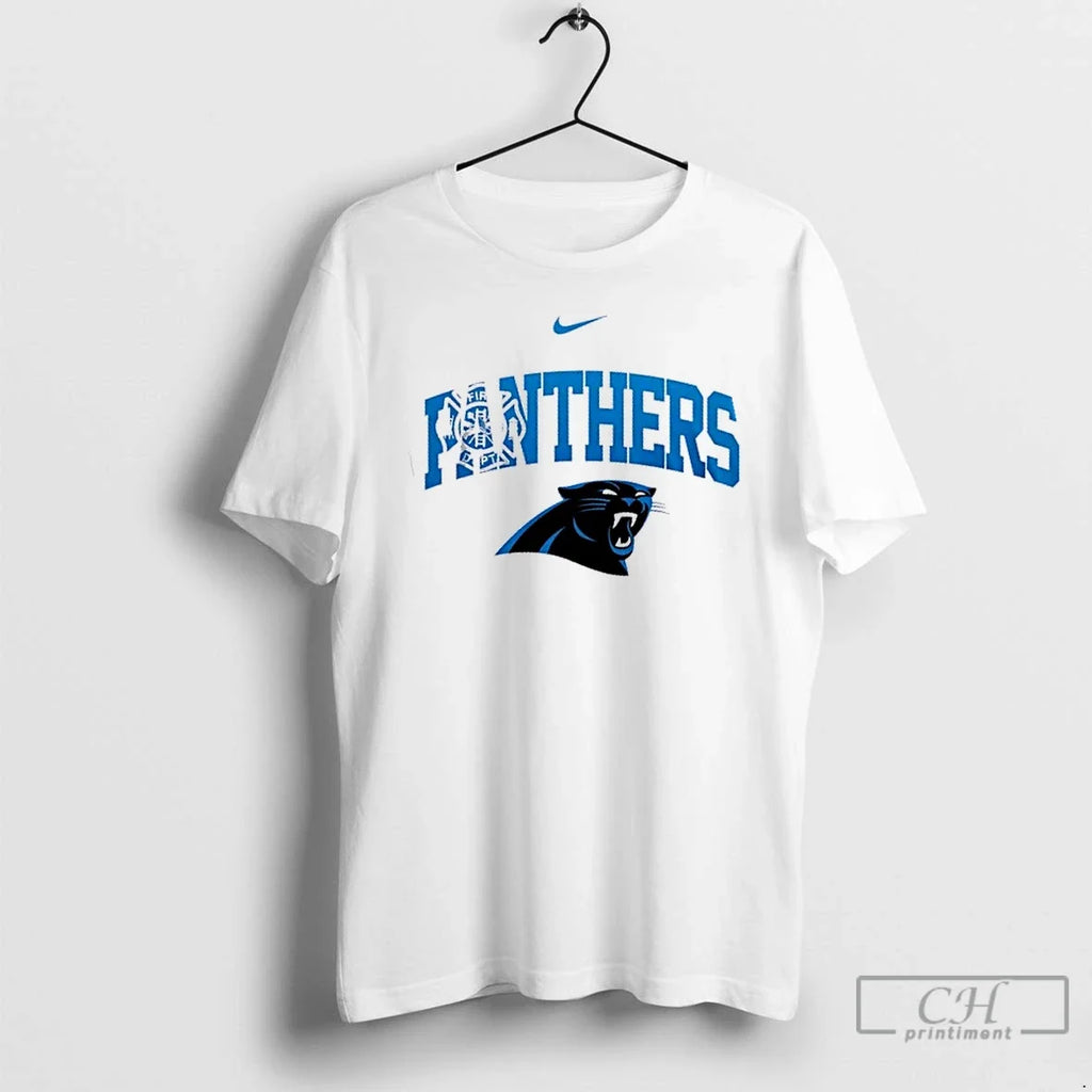 Premium Carolina Panthers Fire Dept First In Last Out - Adult & Kids T-Shirts, Sweatshirts & Hoodies apparel design preview 1