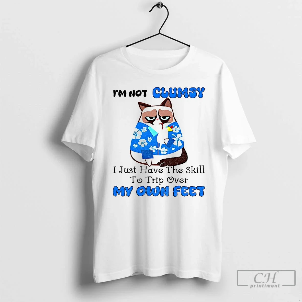 Premium Cat Im Not Clumsy I Just Have The Skill To - Adult & Kids T-Shirts, Sweatshirts & Hoodies apparel design preview 1