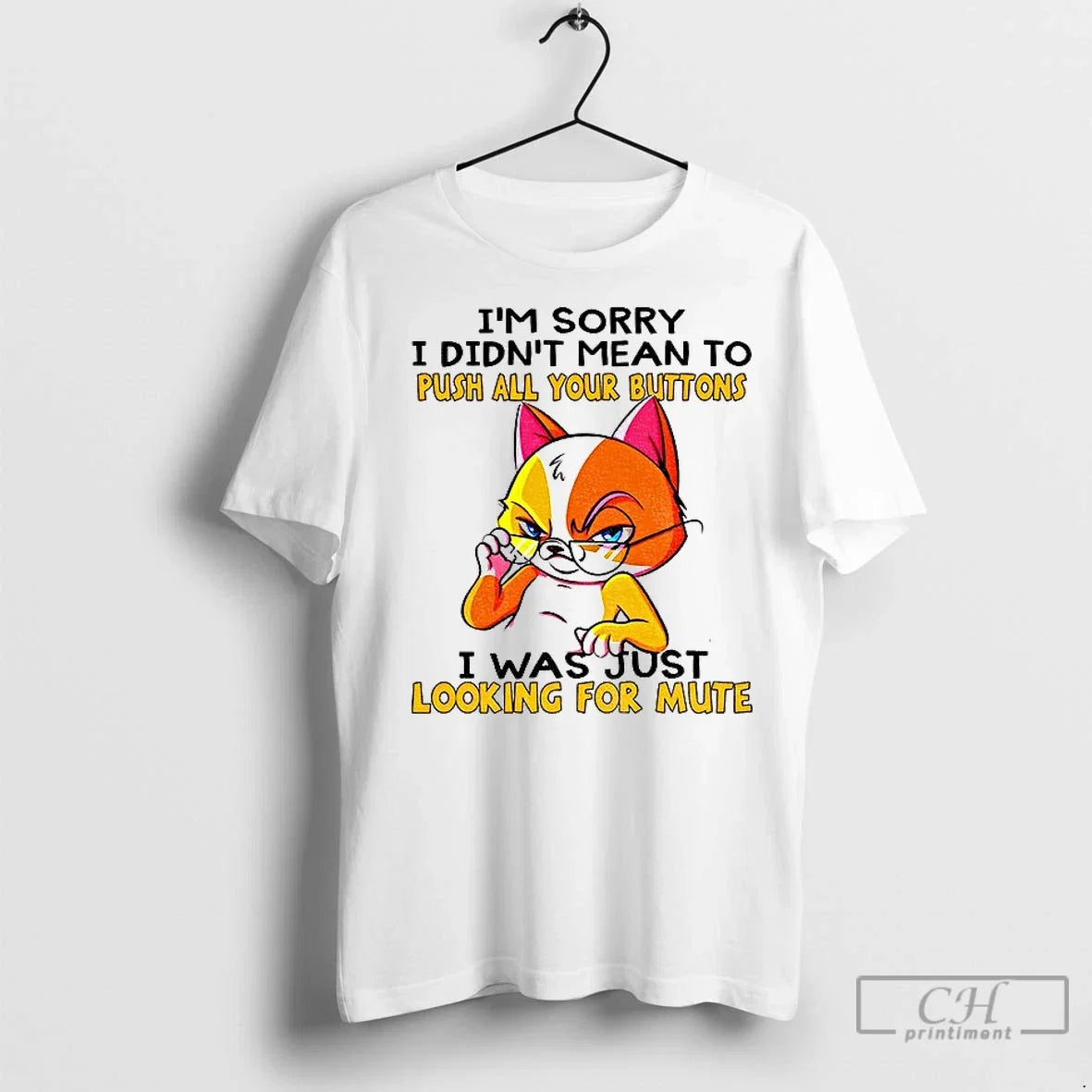 Premium Cat Im Sorry I Didnt Mean To Push All Your - Adult & Kids T-Shirts, Sweatshirts & Hoodies apparel design preview 1