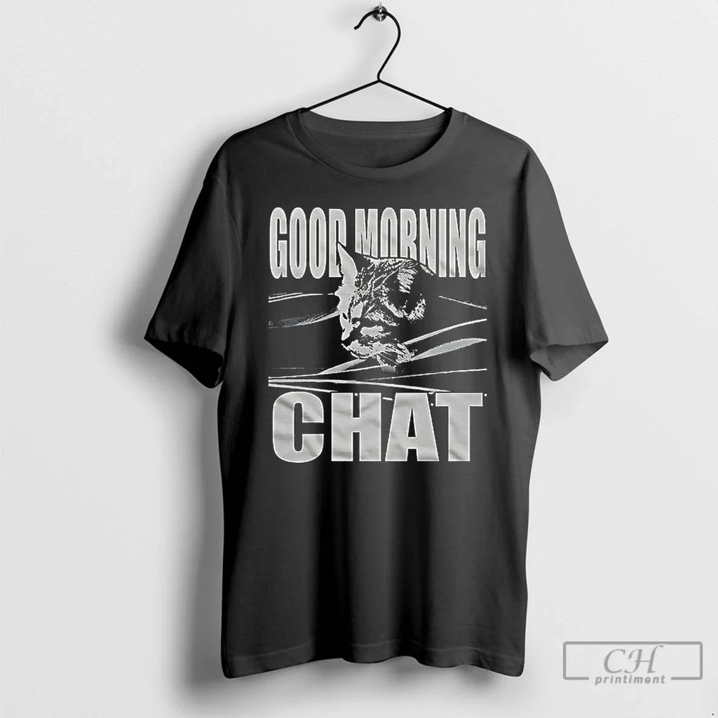 Premium Cat Good Morning Chat Ceramic And Classic Dad - Adult & Kids T-Shirts, Sweatshirts & Hoodies apparel design preview 1