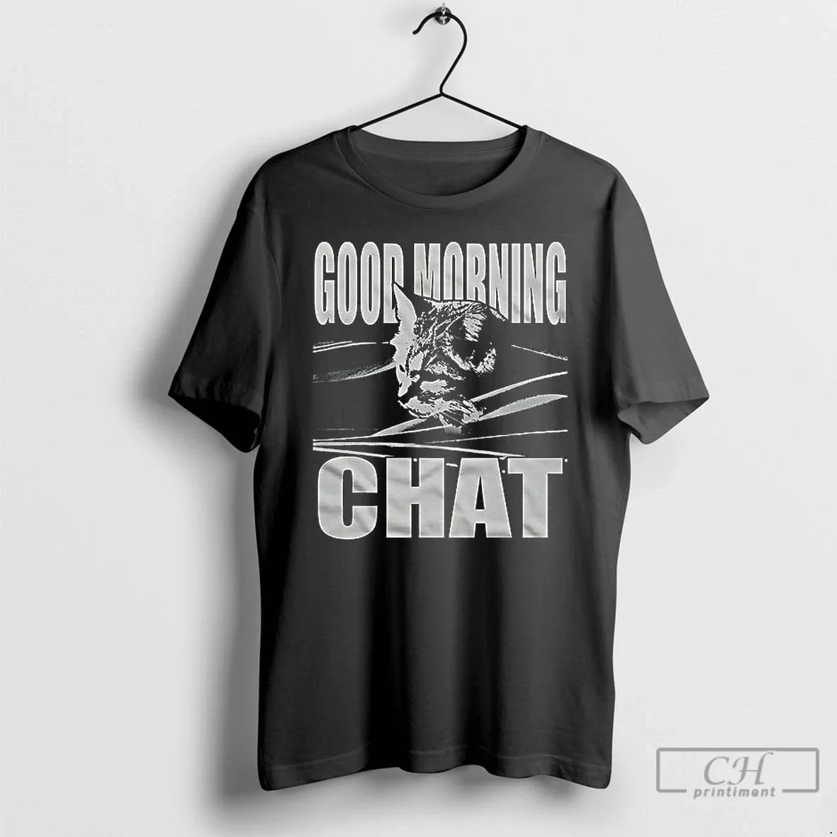 Premium Cat Good Morning Chat Ceramic And Classic Dad - Adult & Kids T-Shirts, Sweatshirts & Hoodies apparel design preview 1