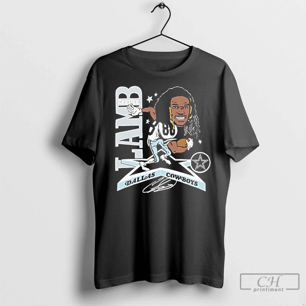 Premium Ceedee Lamb Dallas Cowboys Signature - Adult & Kids T-Shirts, Sweatshirts & Hoodies apparel design preview 1