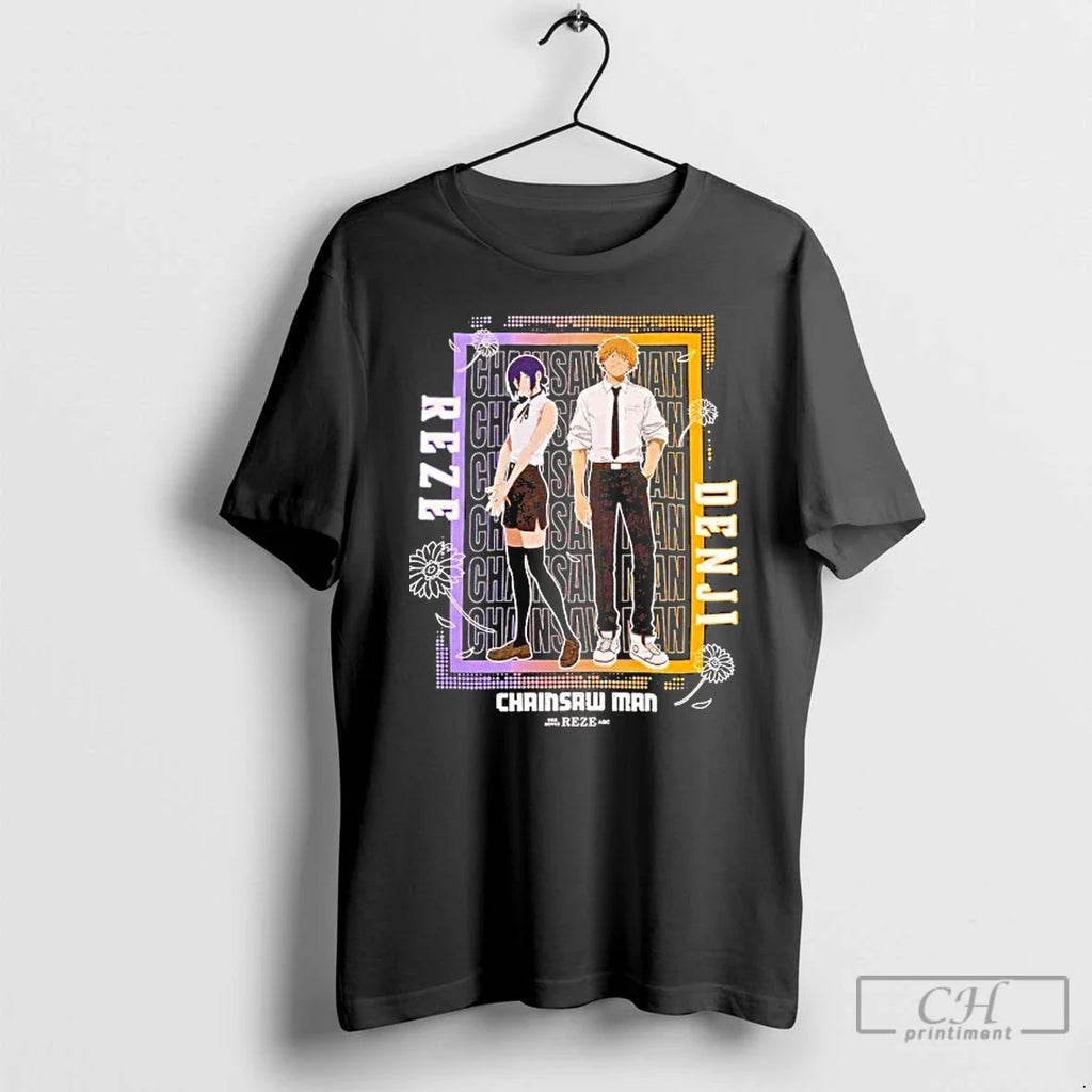 Premium Chainsaw Man The Movie Reze Arc Duo - Adult & Kids T-Shirts, Sweatshirts & Hoodies apparel design preview 1