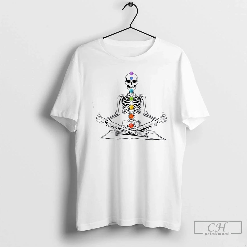 Premium Chakra Skeleton Halloween - Adult & Kids T-Shirts, Sweatshirts & Hoodies apparel design preview 1