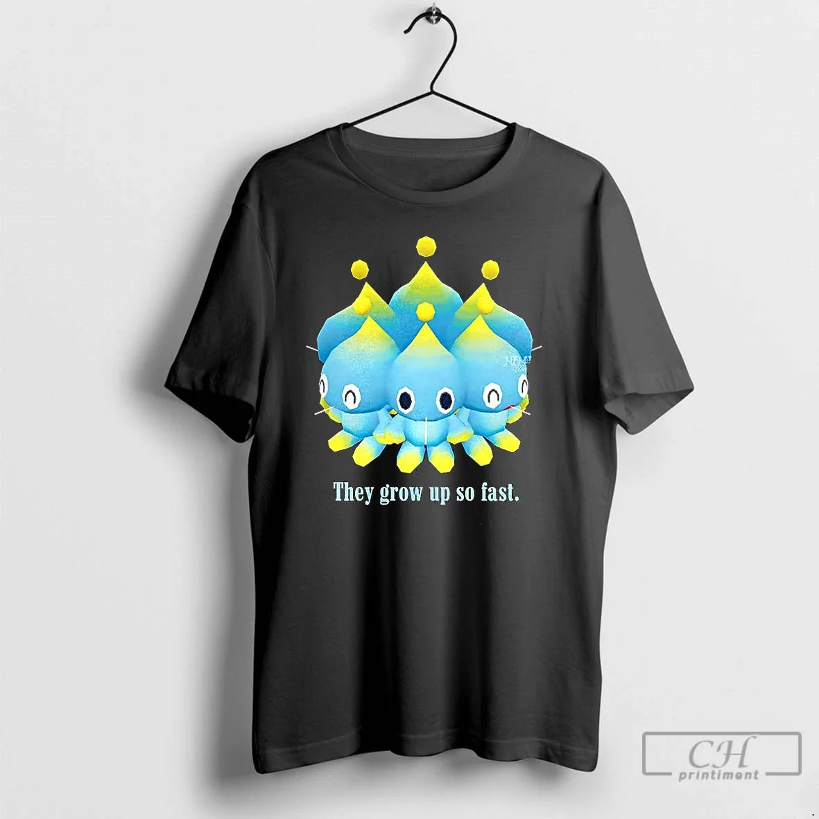 Premium Chao They Grow Up So Fast - Adult & Kids T-Shirts, Sweatshirts & Hoodies apparel design preview 1