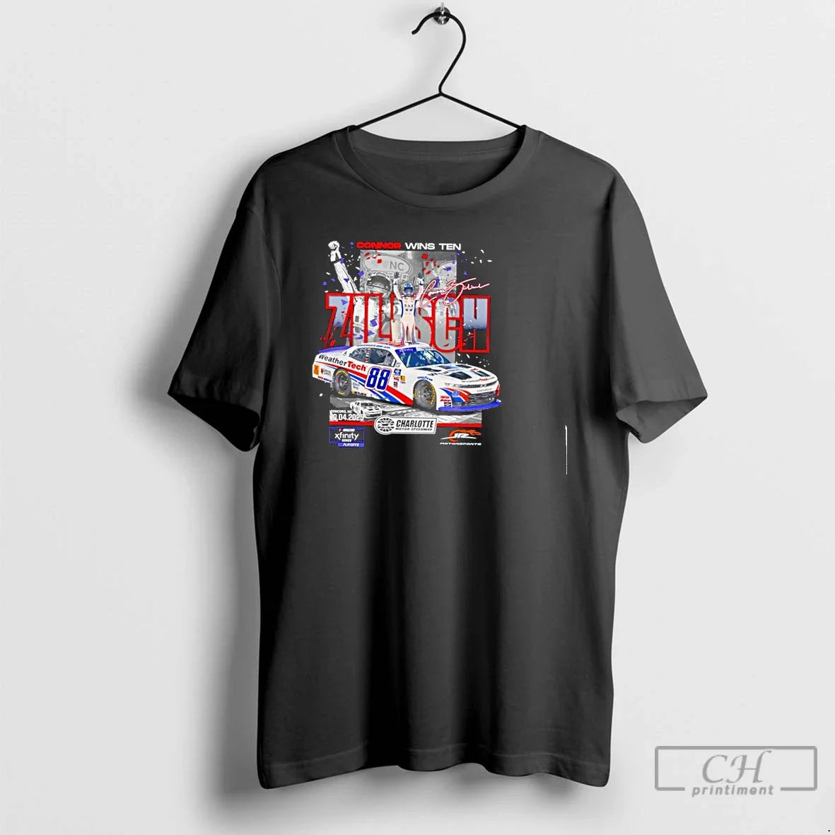 Premium Checkered Flag Sports 2025 Blue Cross Nc 250 - Adult & Kids T-Shirts, Sweatshirts & Hoodies apparel design preview 1