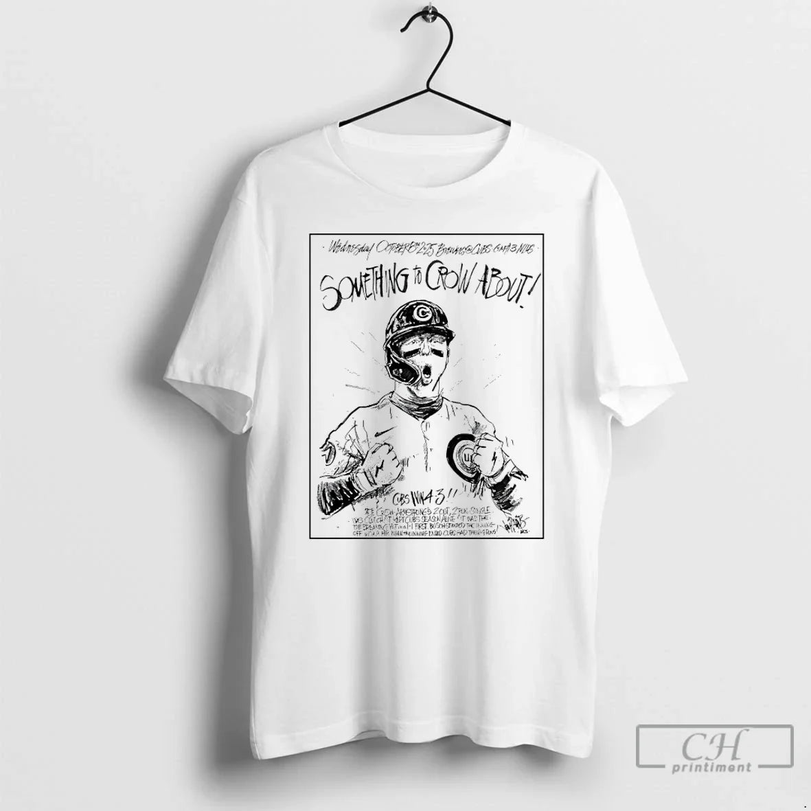 Premium Chicago Cubs Pete Crow Armstrong Something To - Adult & Kids T-Shirts, Sweatshirts & Hoodies apparel design preview 1
