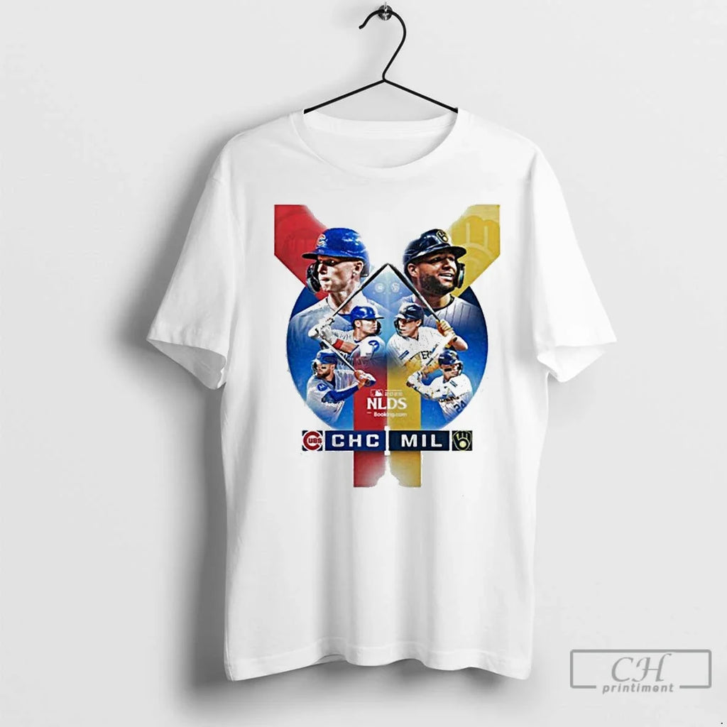 Premium Chicago Cubs Vs Milwaukee Brewers Nlds 2025 - Adult & Kids T-Shirts, Sweatshirts & Hoodies apparel design preview 1