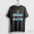 Premium Chicago Puck Yea State Flag Hockey - Adult & Kids T-Shirts, Sweatshirts & Hoodies apparel design preview 1