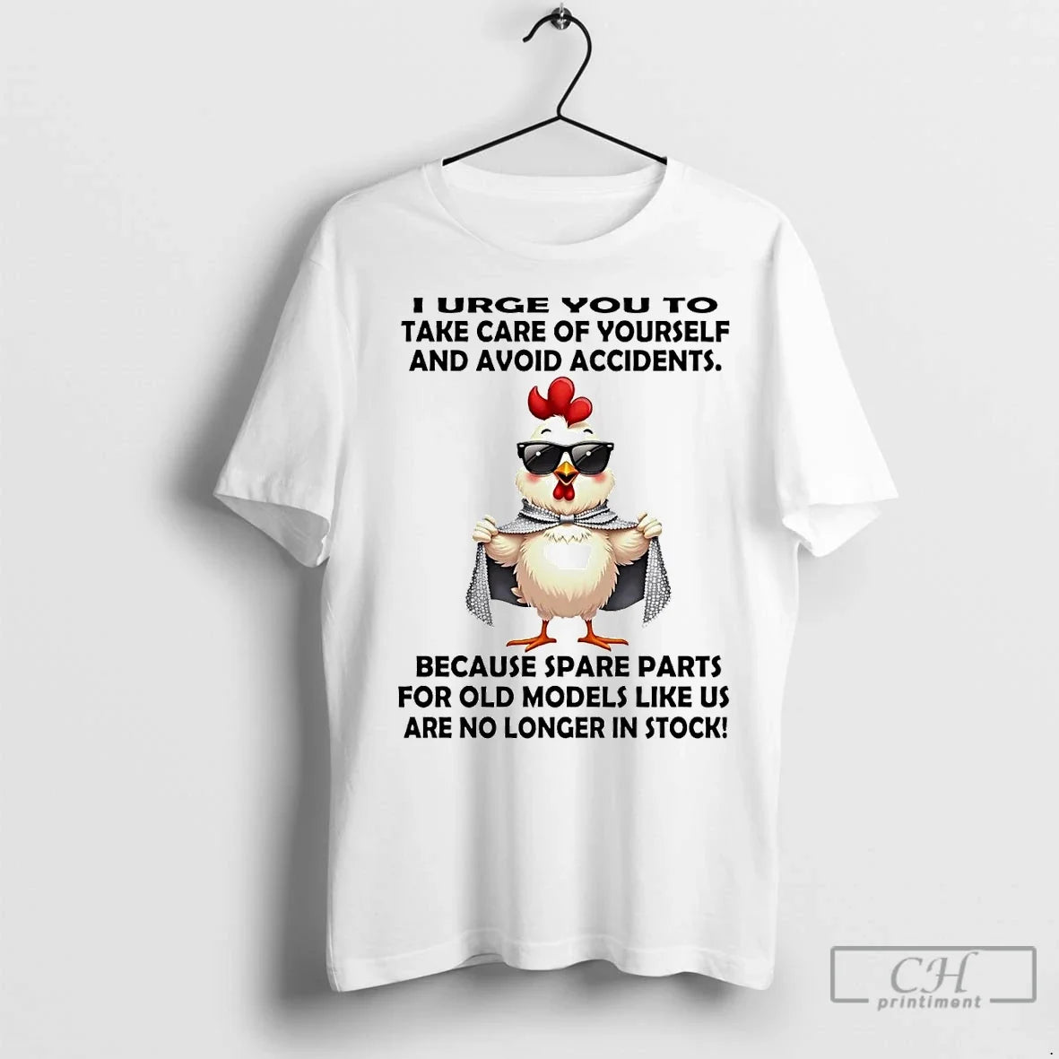 Premium Chicken I Urge You To Take Care Of Yourself - Adult & Kids T-Shirts, Sweatshirts & Hoodies apparel design preview 1