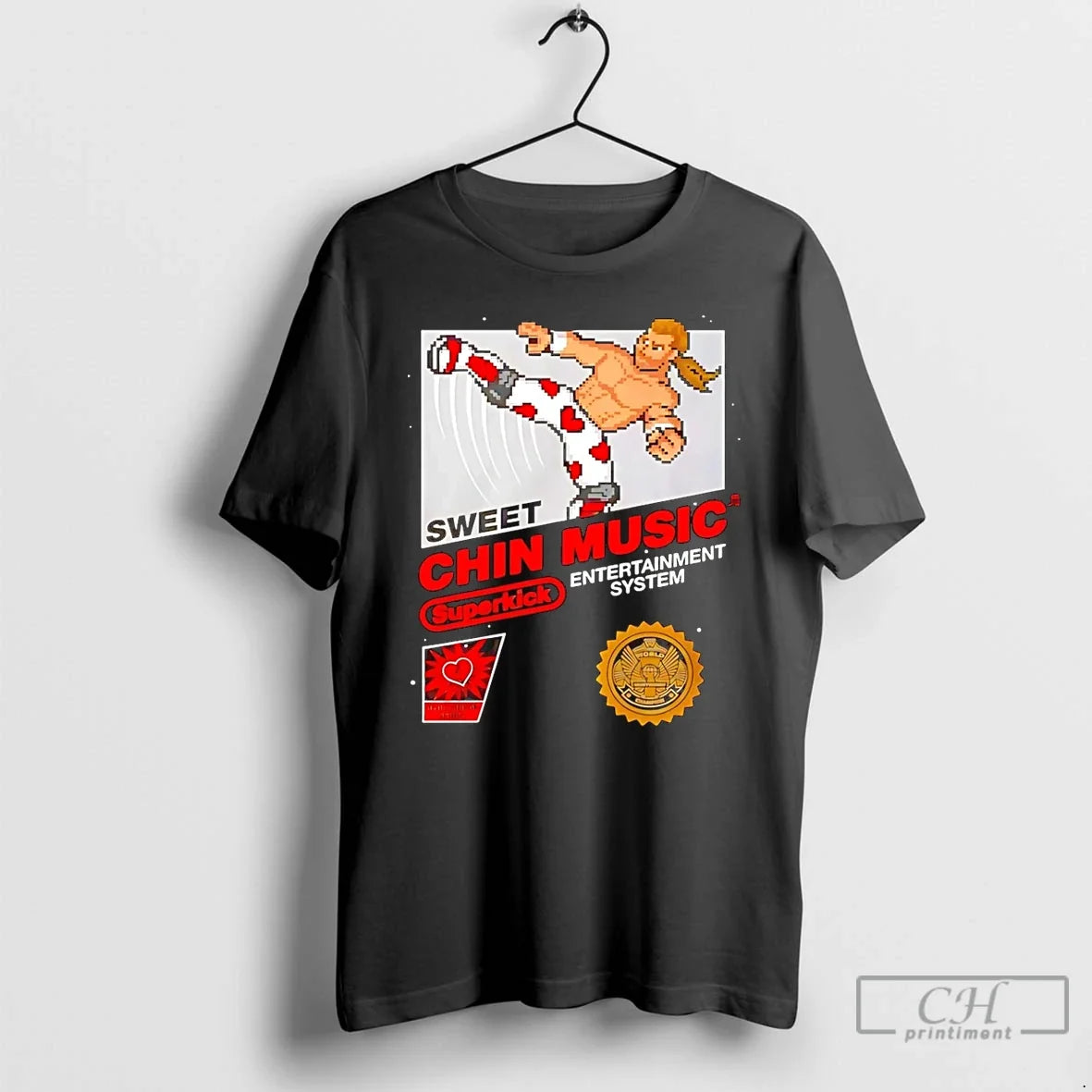 Premium Chin Music Entertainment System Sweet 8bit - Adult & Kids T-Shirts, Sweatshirts & Hoodies apparel design preview 1