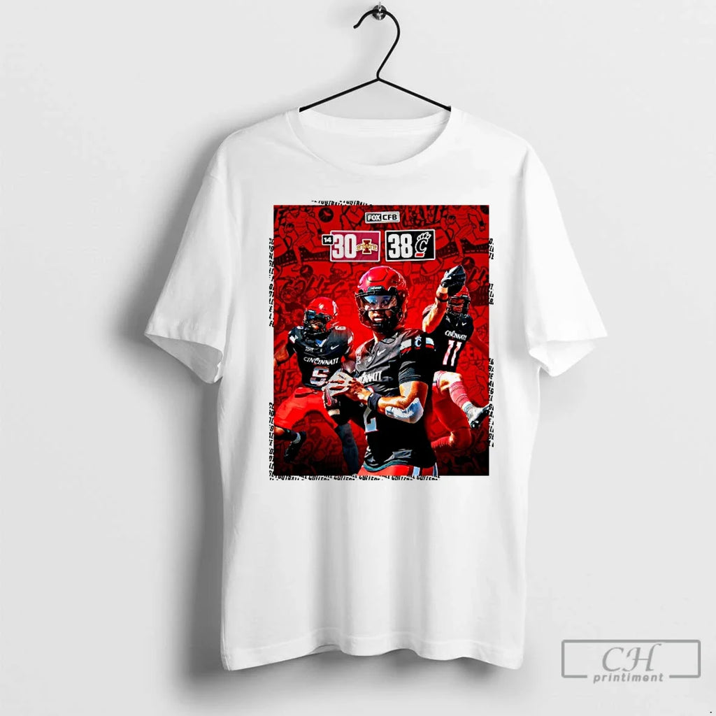 Premium Cincinnati Bearcats Vs Iowa State Cyclones 38 - Adult & Kids T-Shirts, Sweatshirts & Hoodies apparel design preview 1