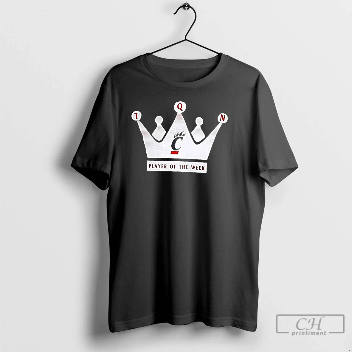 Premium Cincinnati Bearcats Player Of The Week - Adult & Kids T-Shirts, Sweatshirts & Hoodies apparel design preview 1