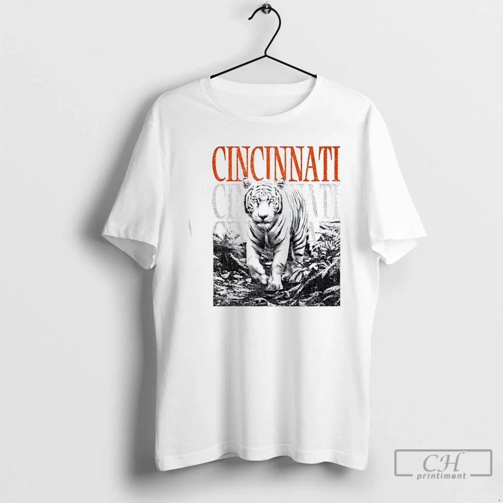Premium Cincinnati Football White Tiger - Adult & Kids T-Shirts, Sweatshirts & Hoodies apparel design preview 1