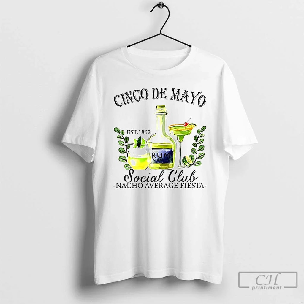 Premium Cinco De Mayo Est 1862 Social Club Nacho - Adult & Kids T-Shirts, Sweatshirts & Hoodies apparel design preview 1