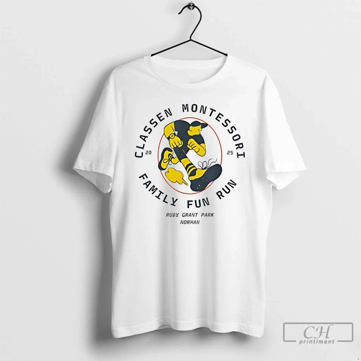 Premium Classen Montessori School Family Fun Run 2025 - Adult & Kids T-Shirts, Sweatshirts & Hoodies apparel design preview 1