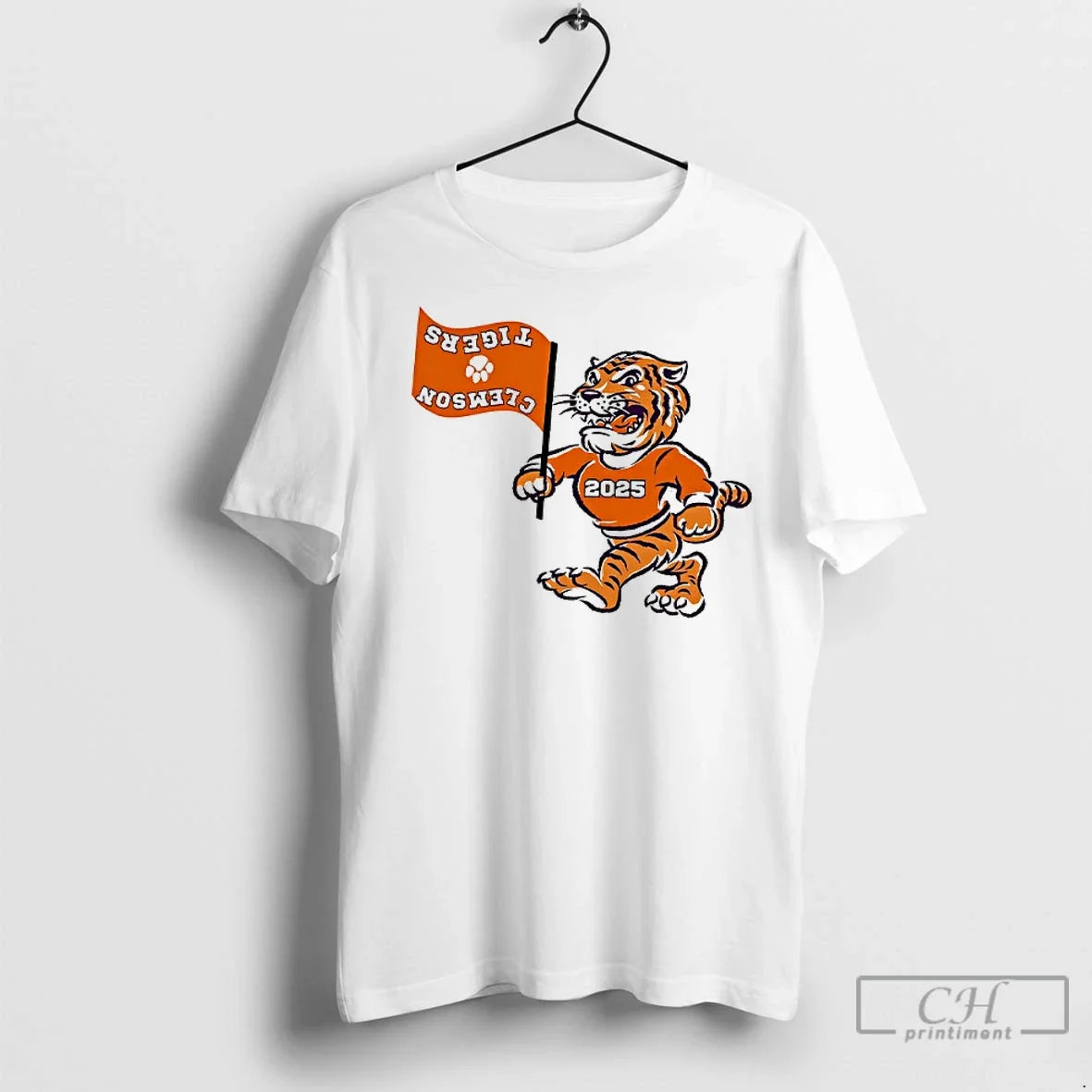 Premium Clemson Tigers Sinking Ship Mascot - Adult & Kids T-Shirts, Sweatshirts & Hoodies apparel design preview 1