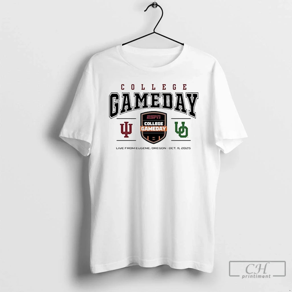 Premium College Gameday Indiana Vs Oregon 2025 Live - Adult & Kids T-Shirts, Sweatshirts & Hoodies apparel design preview 1