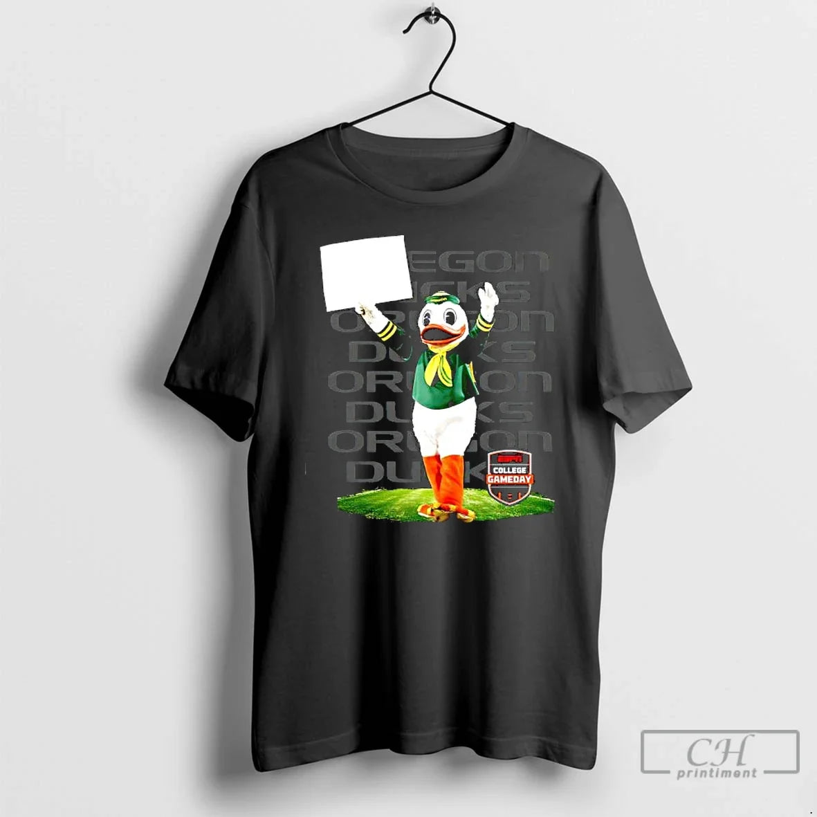 Premium College Gameday Oregon Duck Mascot - Adult & Kids T-Shirts, Sweatshirts & Hoodies apparel design preview 1