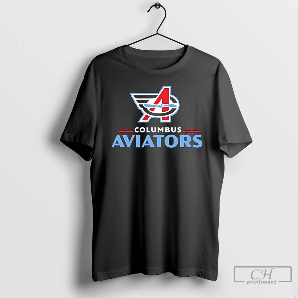 Premium Columbus Aviators Lockup Logo - Adult & Kids T-Shirts, Sweatshirts & Hoodies apparel design preview 1