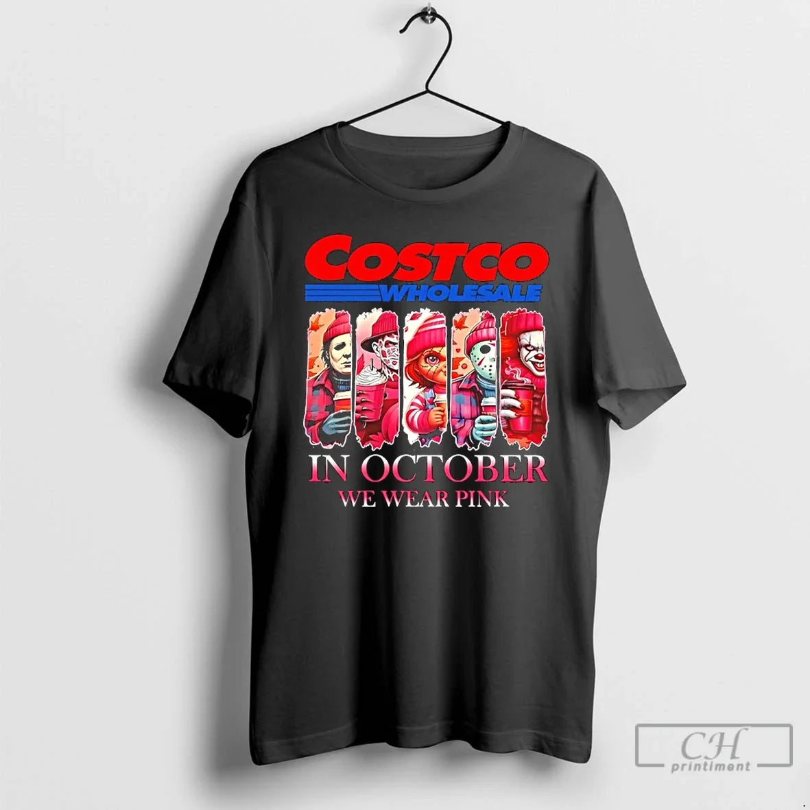 Premium Costco Wholesale X Horror Movies Halloween In - Adult & Kids T-Shirts, Sweatshirts & Hoodies apparel design preview 1