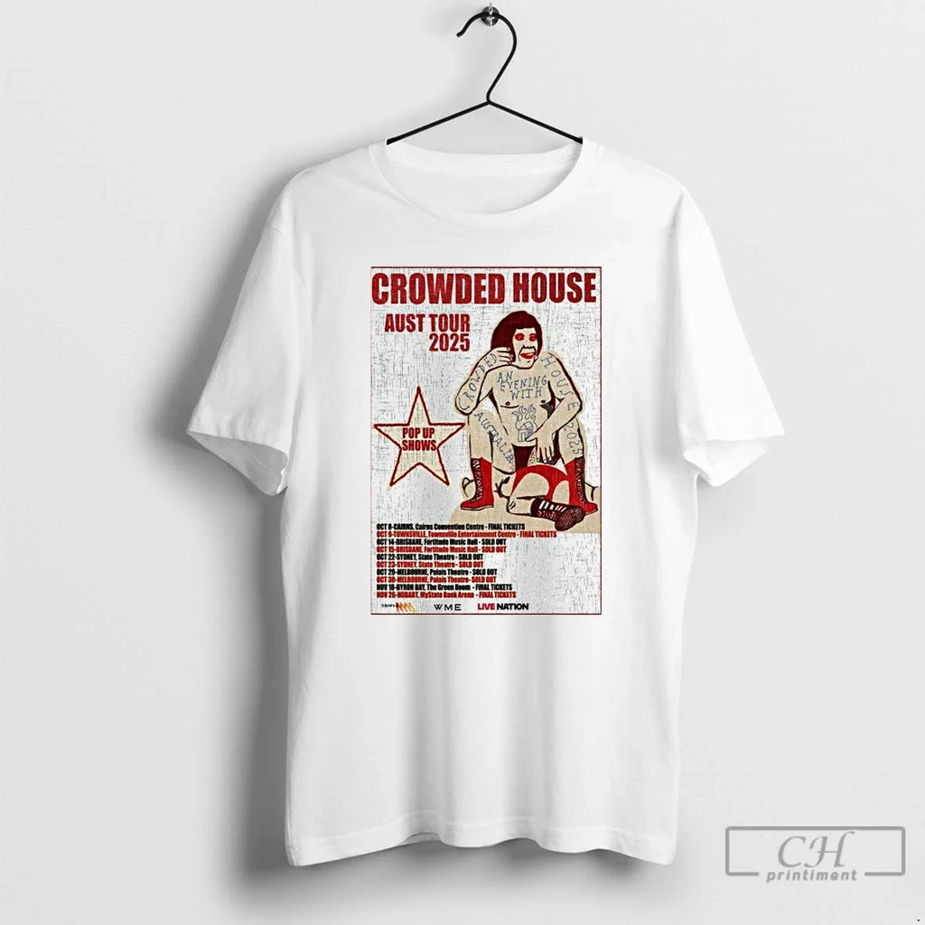 Premium Crowded House Australia Tour 2025 - Adult & Kids T-Shirts, Sweatshirts & Hoodies apparel design preview 1