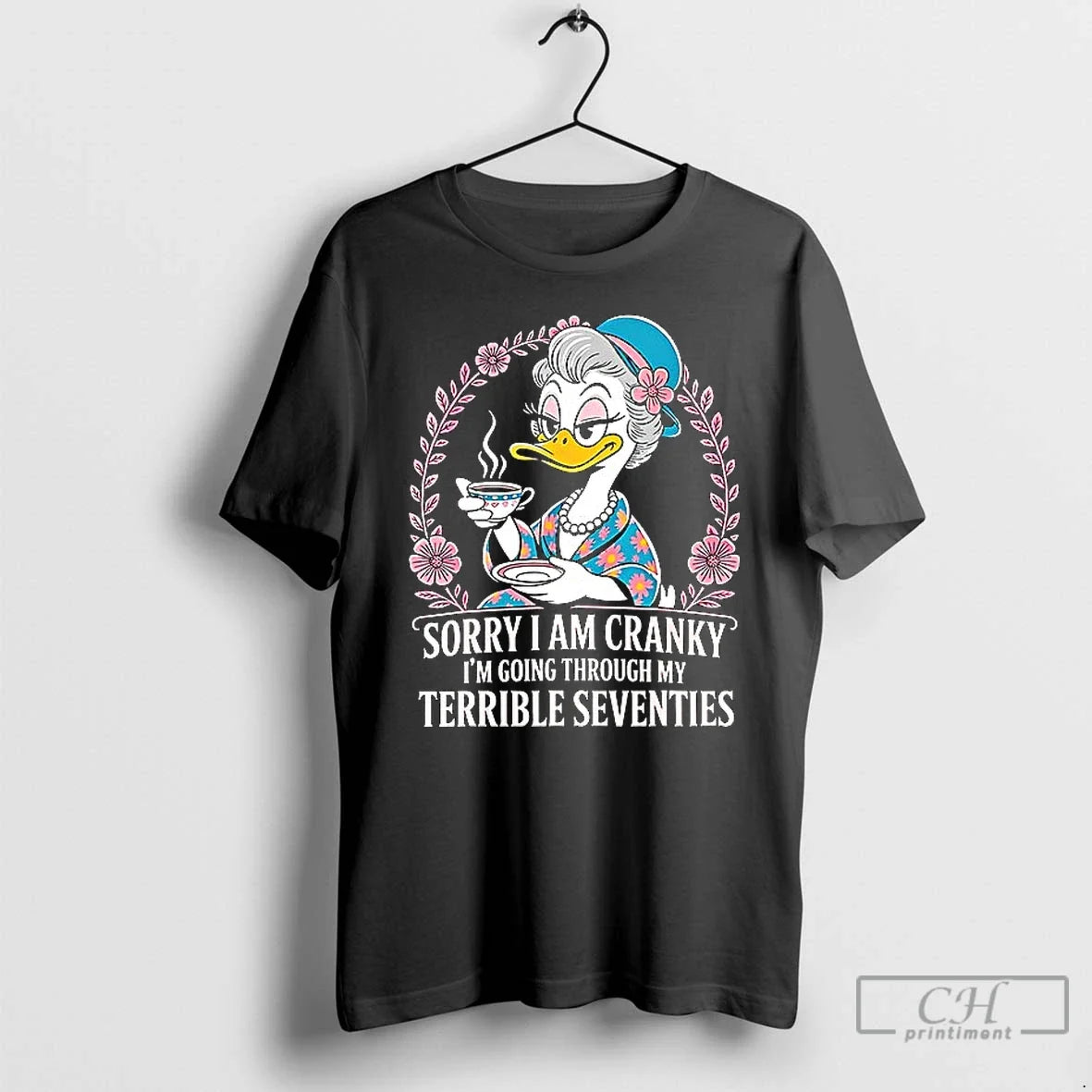 Premium Daisy Duck Sorry Im Cranky Going Through My - Adult & Kids T-Shirts, Sweatshirts & Hoodies apparel design preview 1