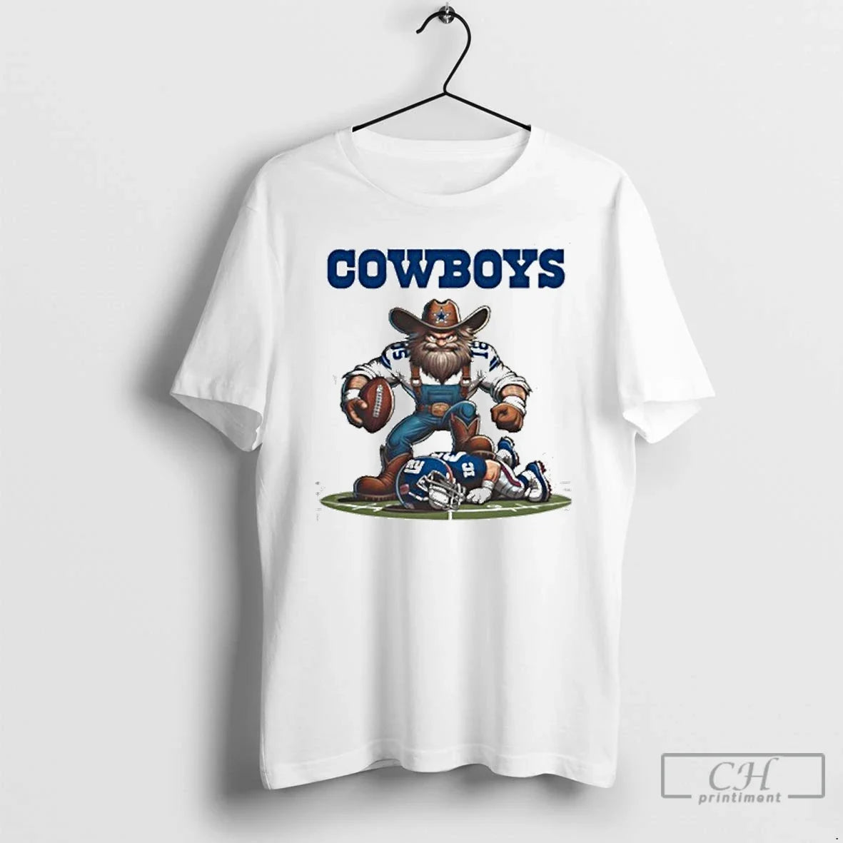 Premium Dallas Cowboys Vs New York Giants Mascot - Adult & Kids T-Shirts, Sweatshirts & Hoodies apparel design preview 1