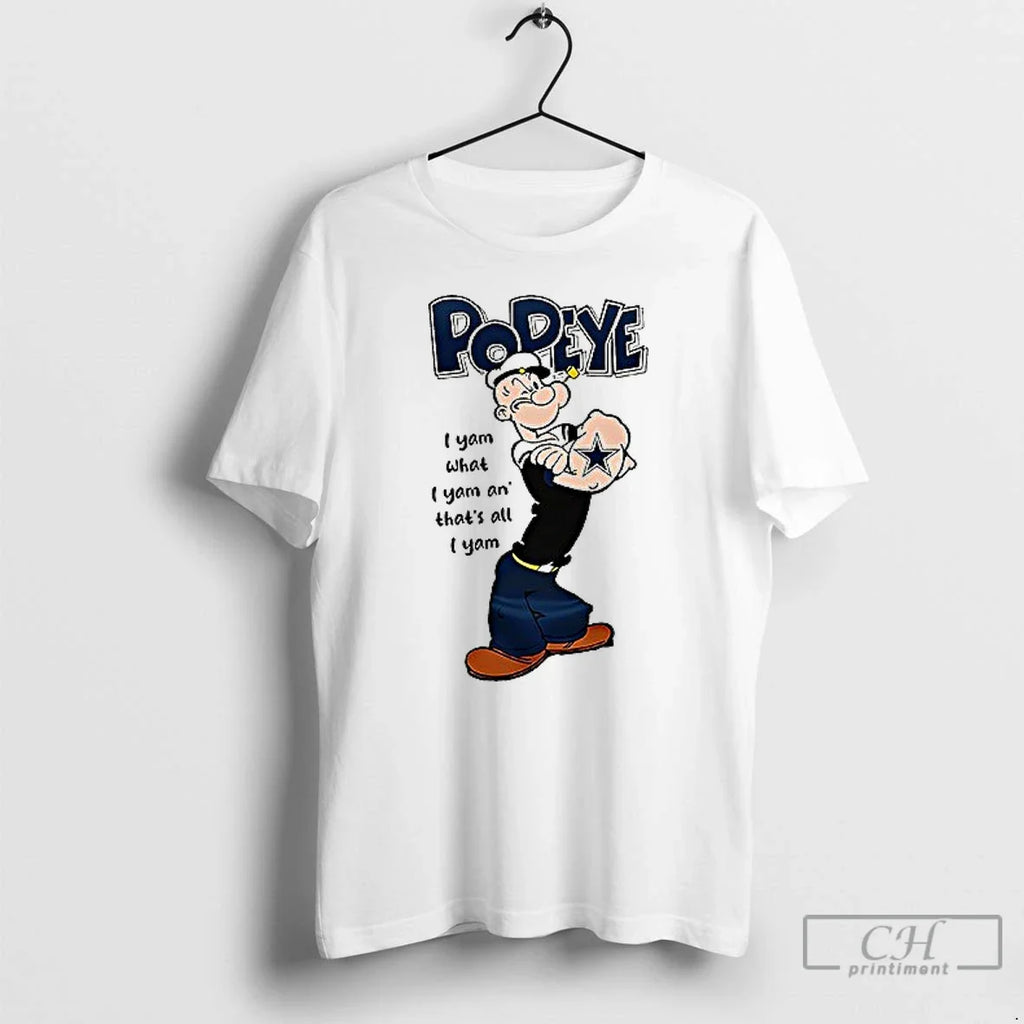 Premium Dallas Cowboys X Popeye I Yam What An Thats - Adult & Kids T-Shirts, Sweatshirts & Hoodies apparel design preview 1