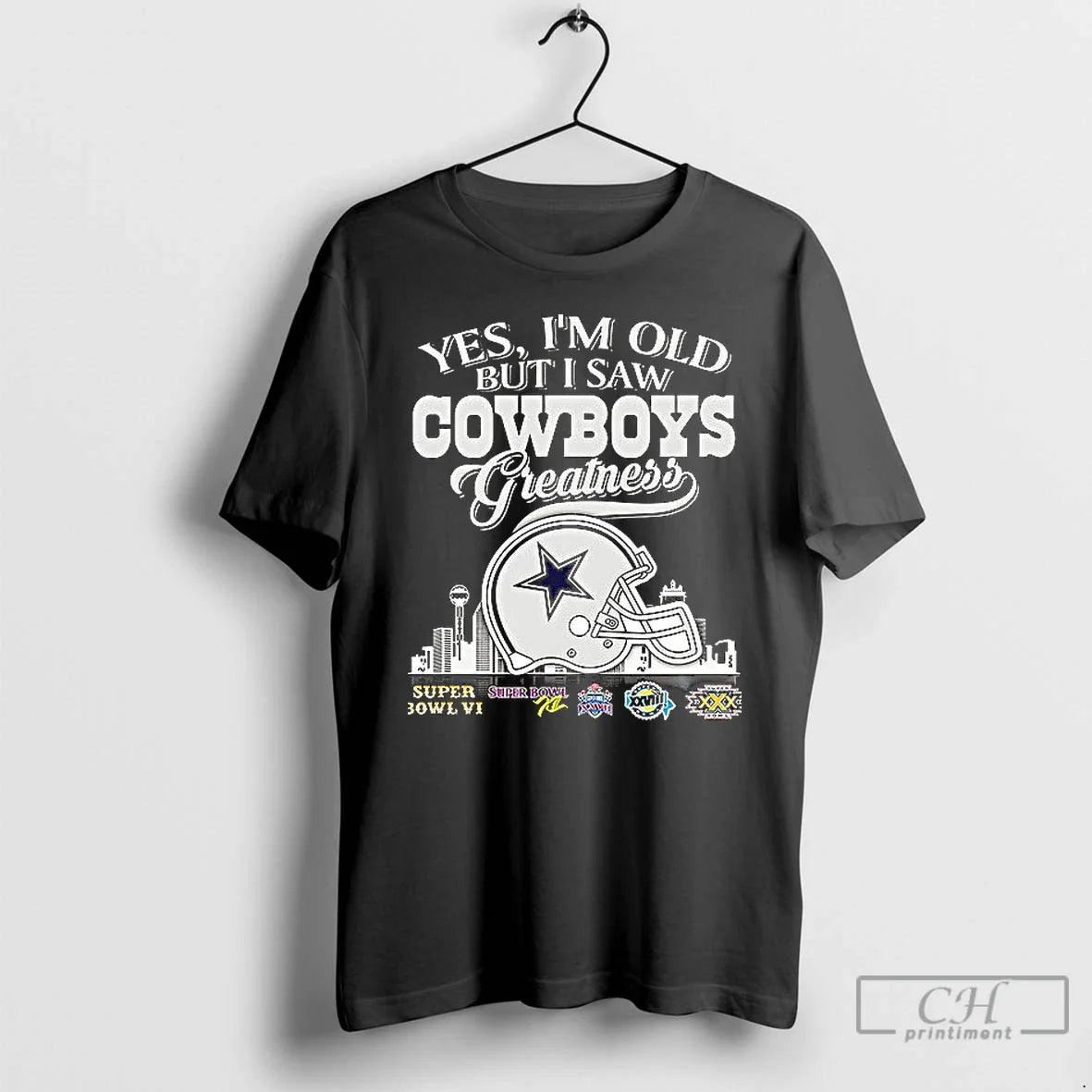 Premium Dallas Cowboys Yes Im Old But I Saw Greatness - Adult & Kids T-Shirts, Sweatshirts & Hoodies apparel design preview 1