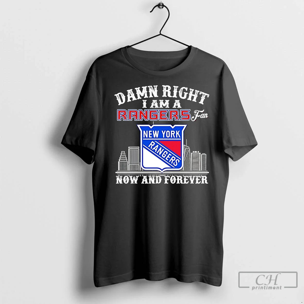 Premium Damn Right I Am A New York Rangers Fan Now - Adult & Kids T-Shirts, Sweatshirts & Hoodies apparel design preview 1