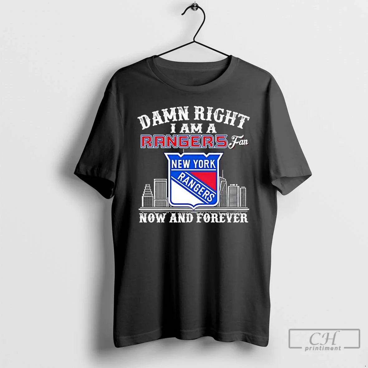 Premium Damn Right I Am A New York Rangers Fan Now - Adult & Kids T-Shirts, Sweatshirts & Hoodies apparel design preview 1