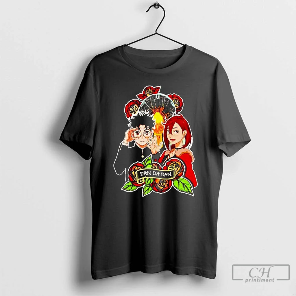 Premium Dandadan Okarun Momo Tattoo Art Ornaments - Adult & Kids T-Shirts, Sweatshirts & Hoodies apparel design preview 1