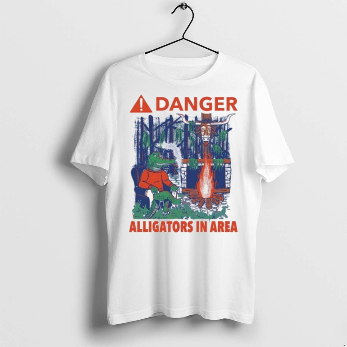 Premium Danger Alligators In Area Florida Gators Beat - Adult & Kids T-Shirts, Sweatshirts & Hoodies apparel design preview 1