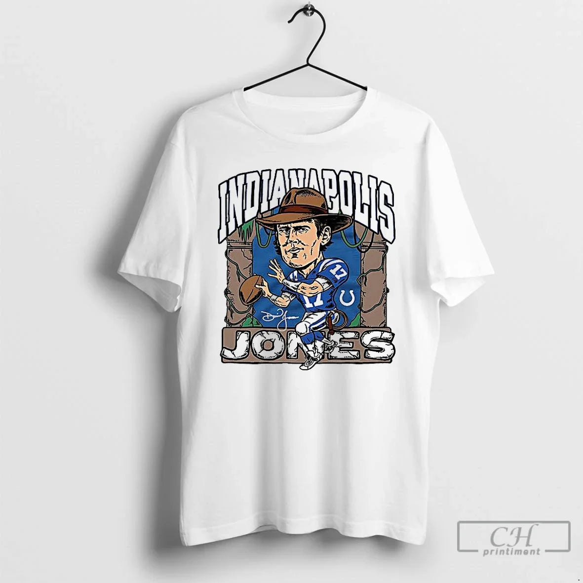 Premium Daniel Jones Royal Indianapolis Colts - Adult & Kids T-Shirts, Sweatshirts & Hoodies apparel design preview 1