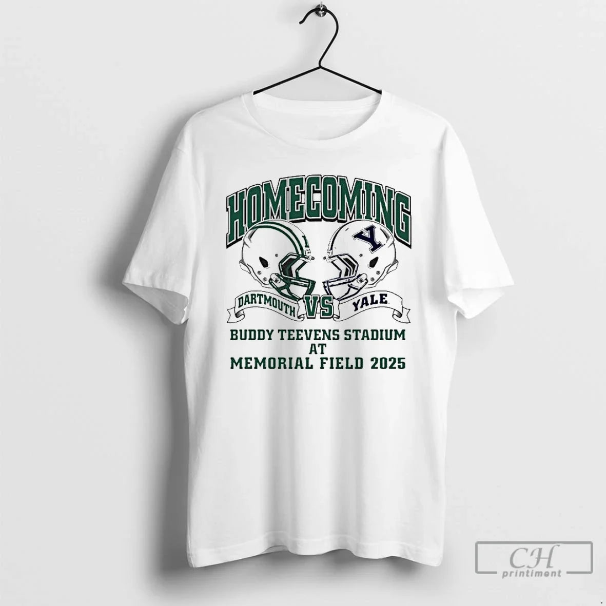 Premium Dartmouth Vs Yale Homecoming Buddy Teevens - Adult & Kids T-Shirts, Sweatshirts & Hoodies apparel design preview 1
