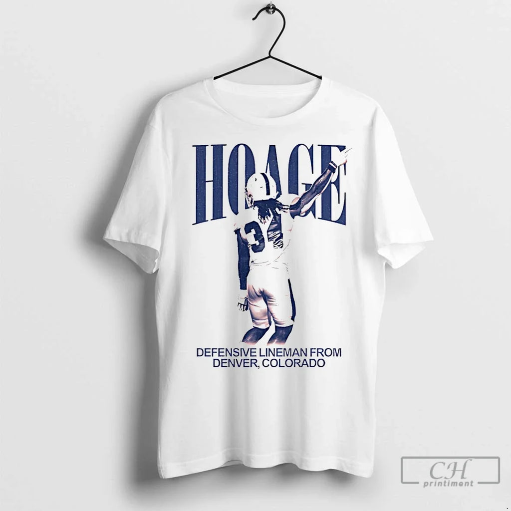 Premium David Hoage Defensive Lineman From Denver - Adult & Kids T-Shirts, Sweatshirts & Hoodies apparel design preview 1