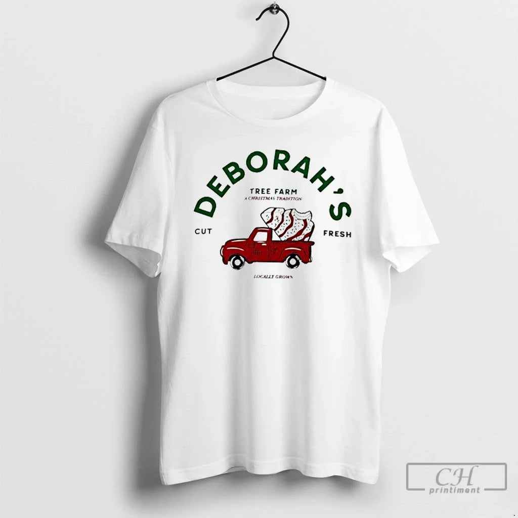 Premium Deborahs Tree Farm A Christmas Tradition Cut - Adult & Kids T-Shirts, Sweatshirts & Hoodies apparel design preview 1