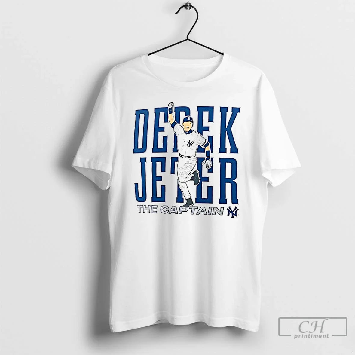 Premium Derek Jeter New York Yankees The Captain - Adult & Kids T-Shirts, Sweatshirts & Hoodies apparel design preview 1