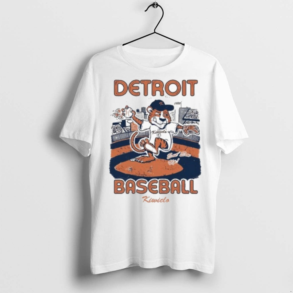 Premium Detroit Tigers Eat Em Up Kiwiclo Mlb Mascot - Adult & Kids T-Shirts, Sweatshirts & Hoodies apparel design preview 1