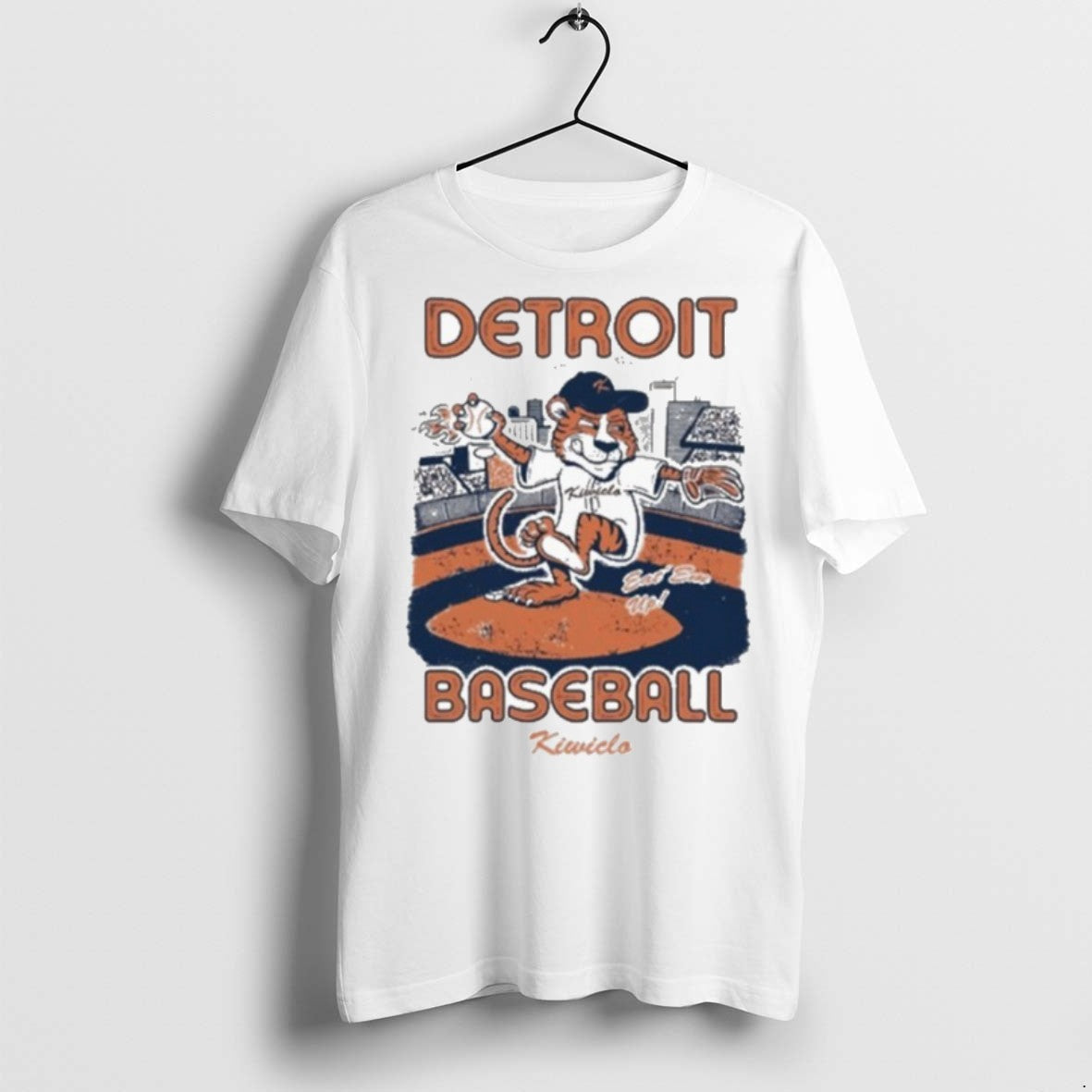 Premium Detroit Tigers Eat Em Up Kiwiclo Mlb Mascot - Adult & Kids T-Shirts, Sweatshirts & Hoodies apparel design preview 1