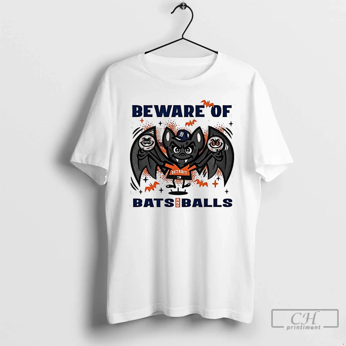 Premium Detroit Tigers Baseball Beware Of Bats And - Adult & Kids T-Shirts, Sweatshirts & Hoodies apparel design preview 1
