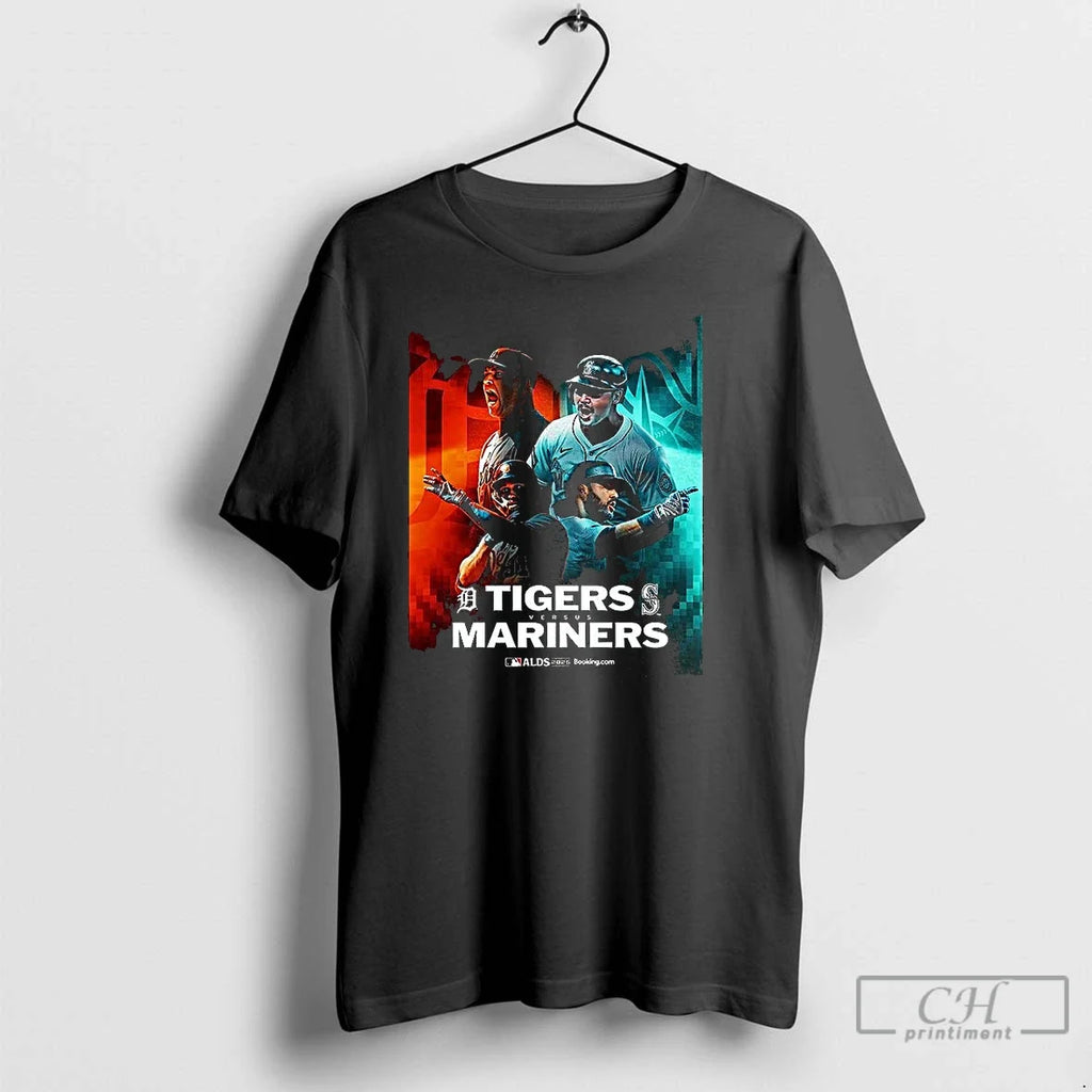Premium Detroit Tigers Vs Seattle Mariners Alds 2025 - Adult & Kids T-Shirts, Sweatshirts & Hoodies apparel design preview 1