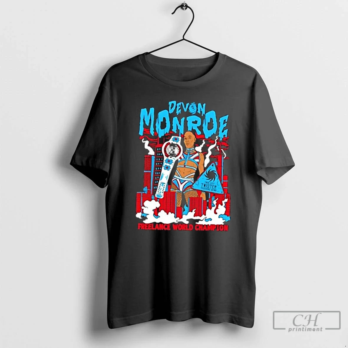 Premium Devon Monroe Freelance World Champ - Adult & Kids T-Shirts, Sweatshirts & Hoodies apparel design preview 1
